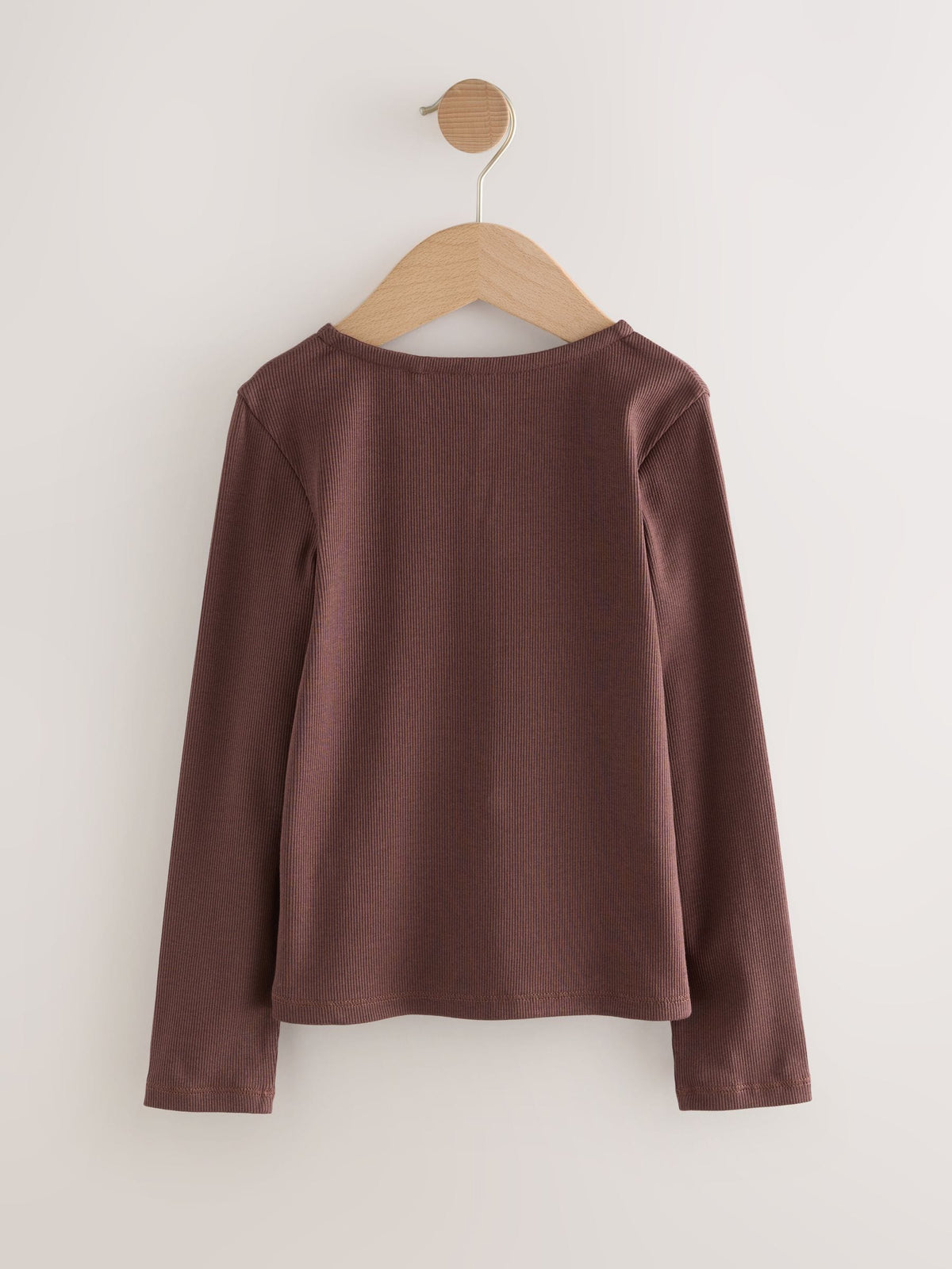 Dsiney Kidz - Chocolate Brown Long Sleeve Ribbed Cardigan (3-16yrs) image 2