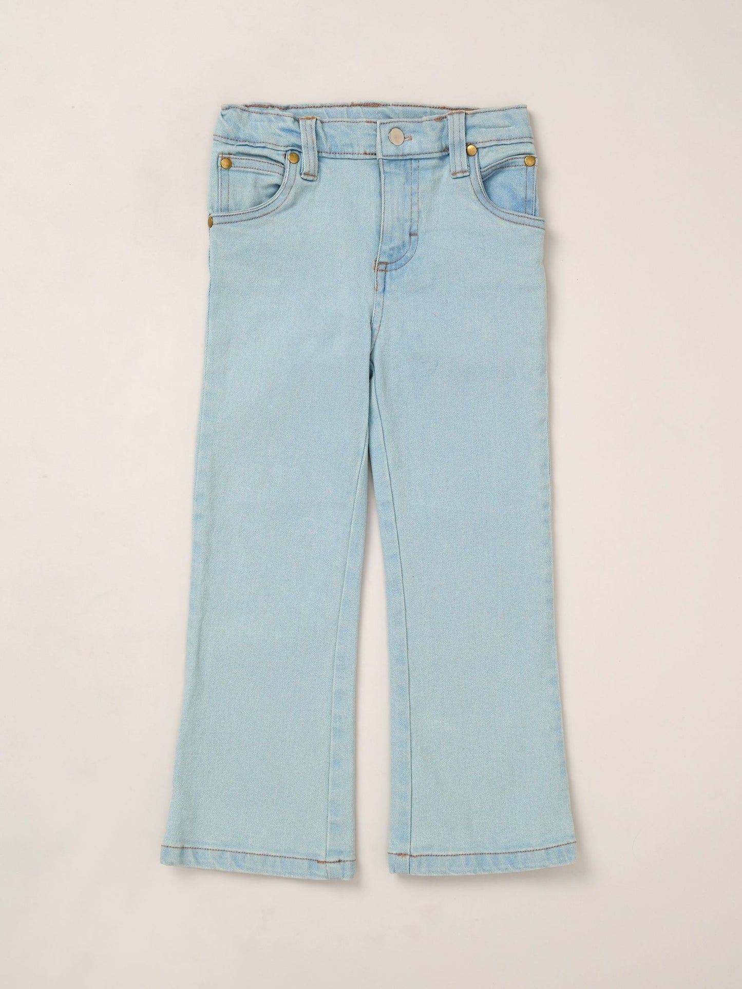 Dsiney Kidz - Miss White Broderie Crop Top Jeans And Bag Outfit Set image 4