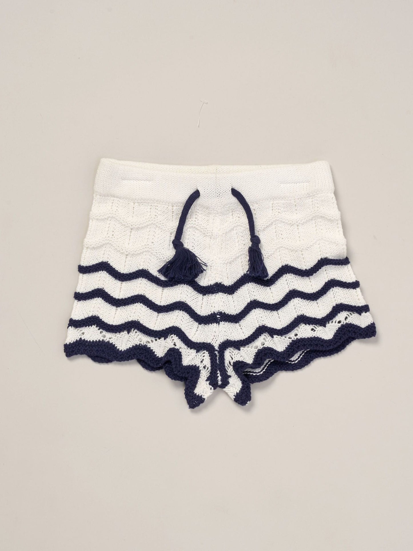 Miss Blue True Knit Top Shorts And Headband Outfit Set image 3