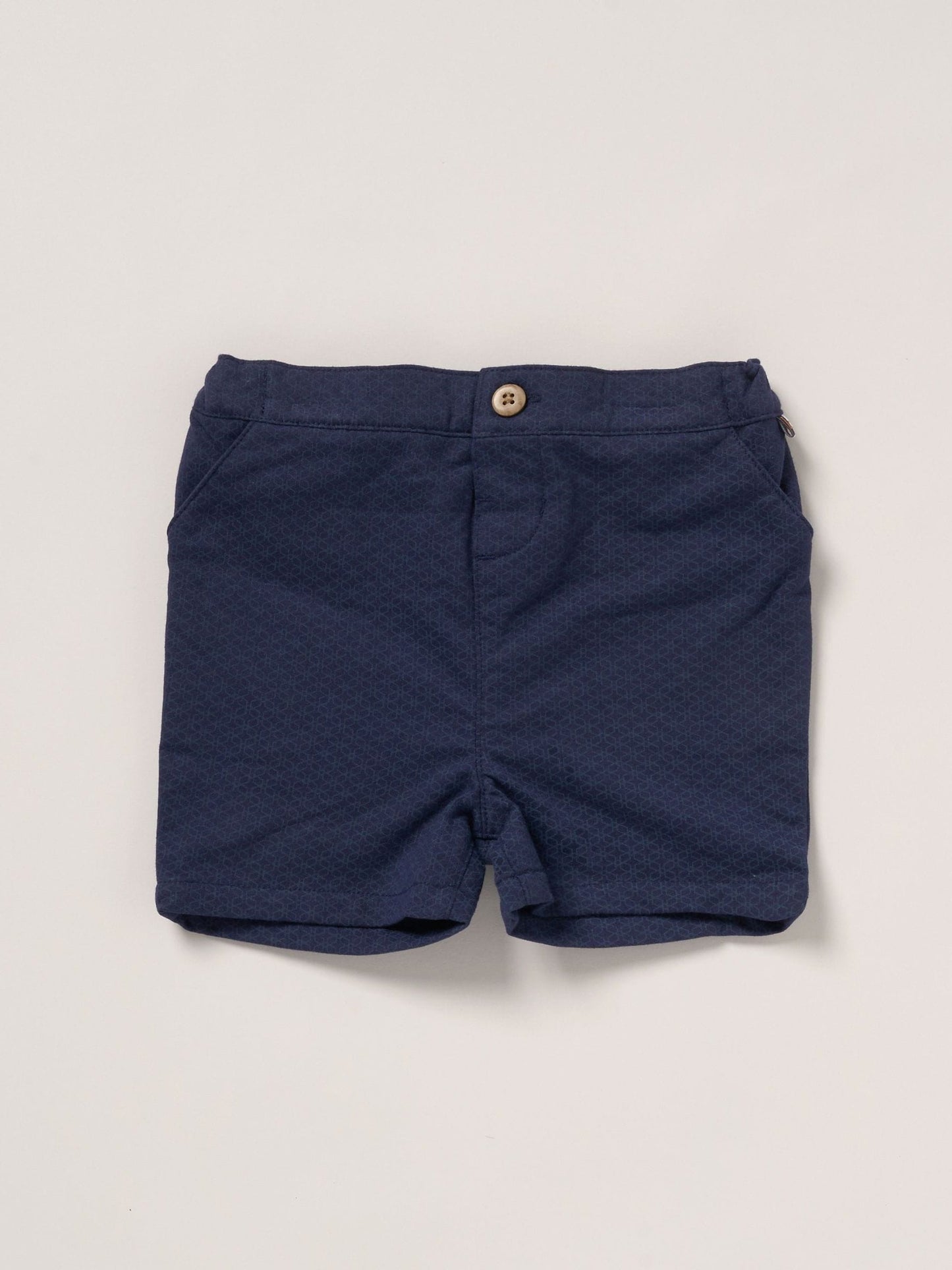 Little Gent Blue 100% Cotton Shirt Waistcoat Shorts Set image 3