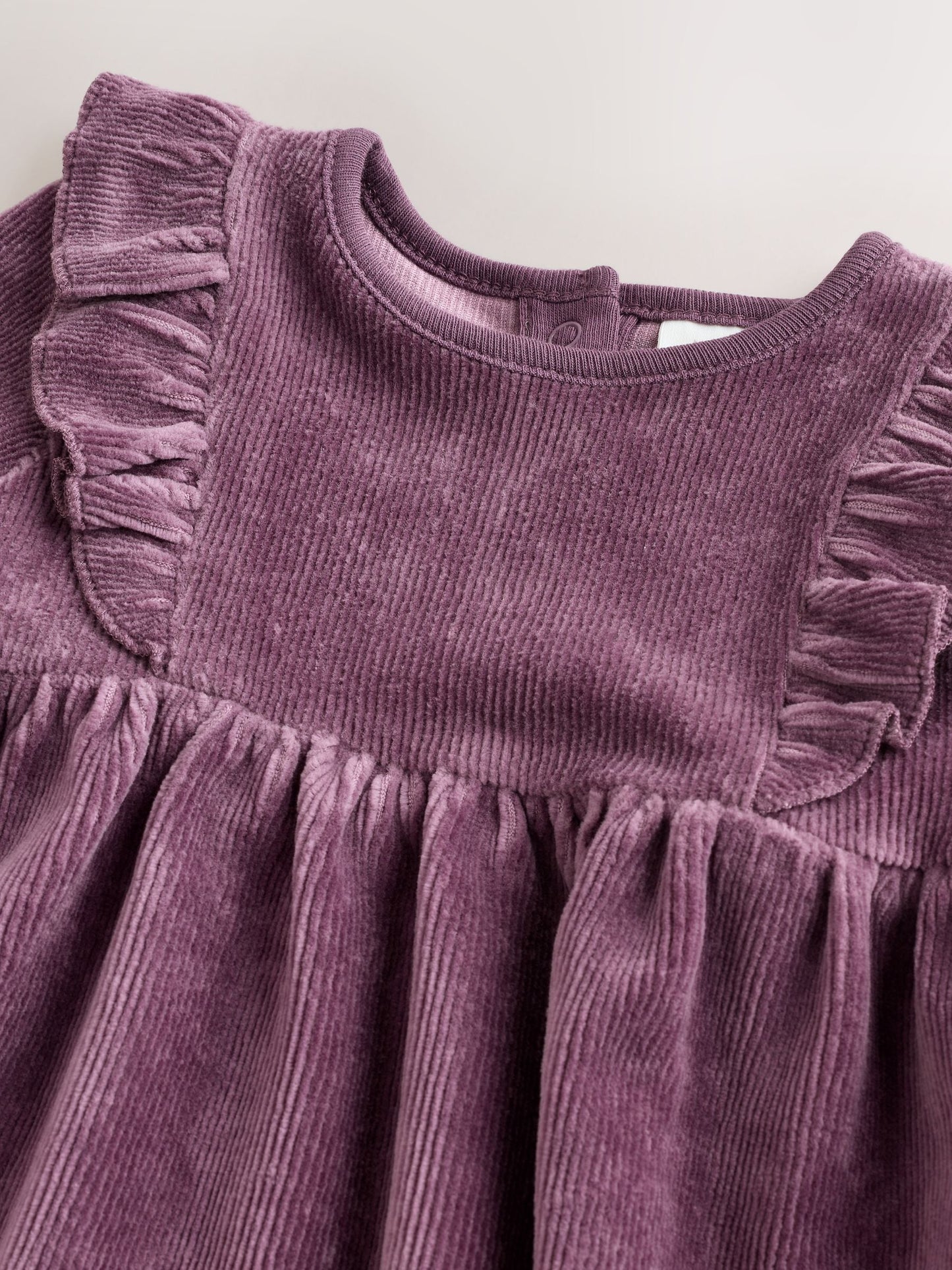Purple Baby Long Sleeve Velour Dress and Tights Set 2 Piece (0mths-2yrs)