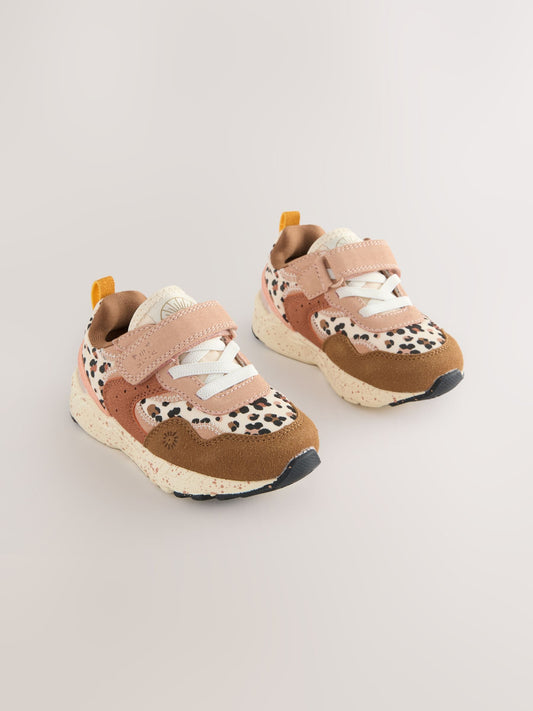 Neutral Animal Standard Fit (F) Elastic Lace Touch Fasten Trainers image 1
