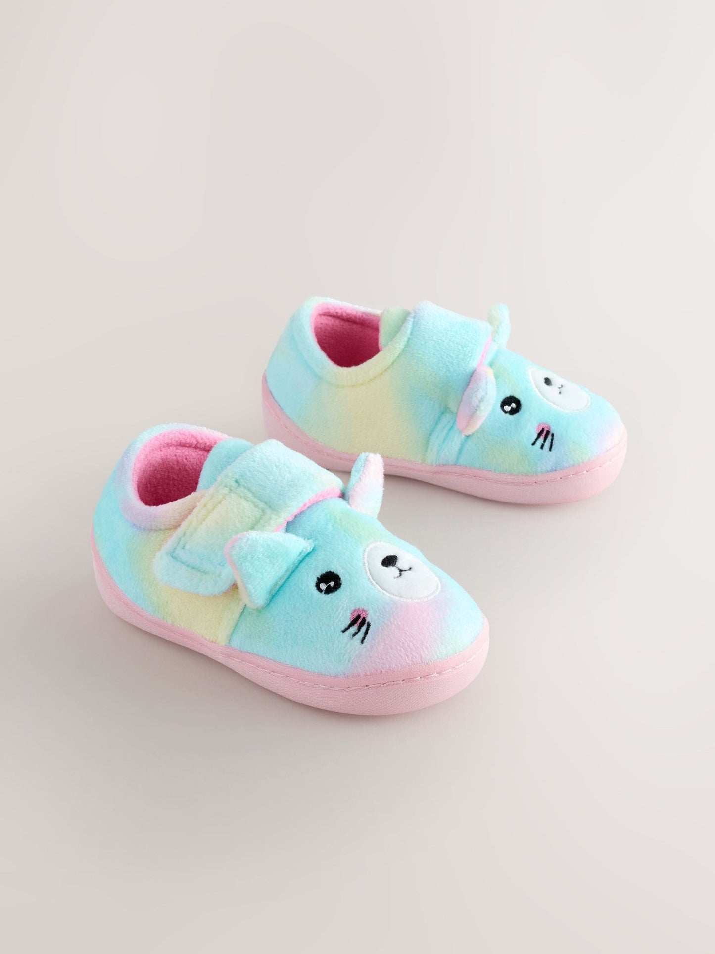 Multi Rainbow Cat Cupsole Slippers image 2