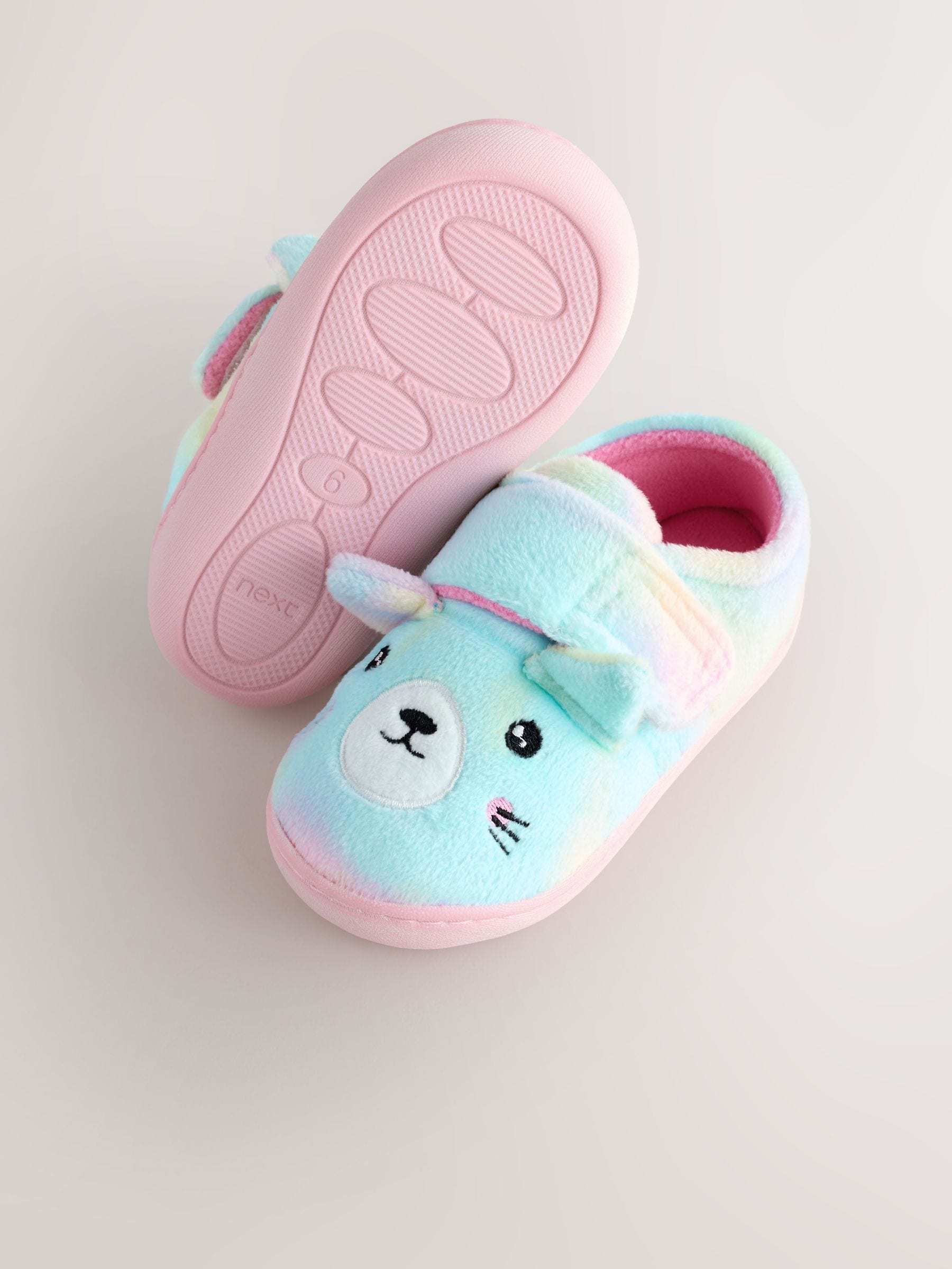 Multi Rainbow Cat Cupsole Slippers image 4