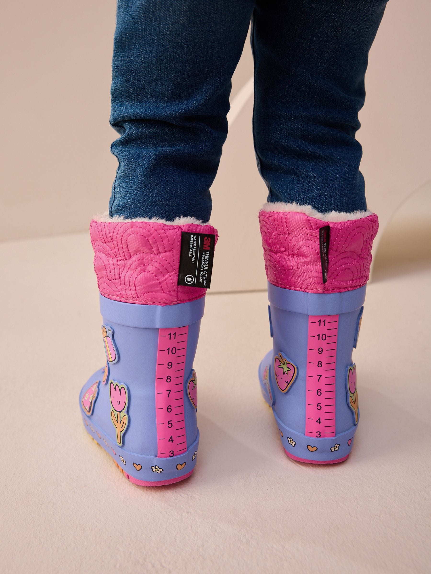 Purple Character Thinsulate Lined Cuff Wellies image 3