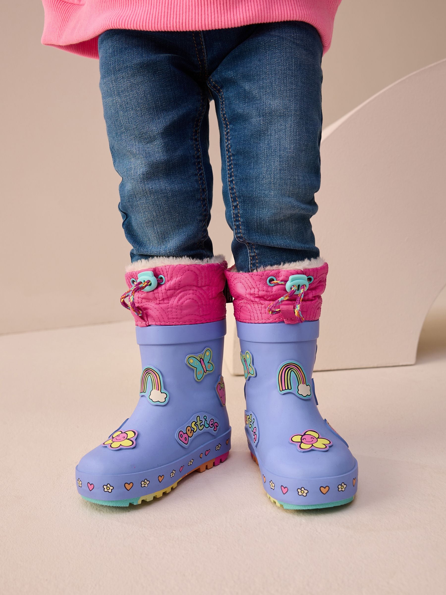 Purple Character Thinsulate Lined Cuff Wellies image 4