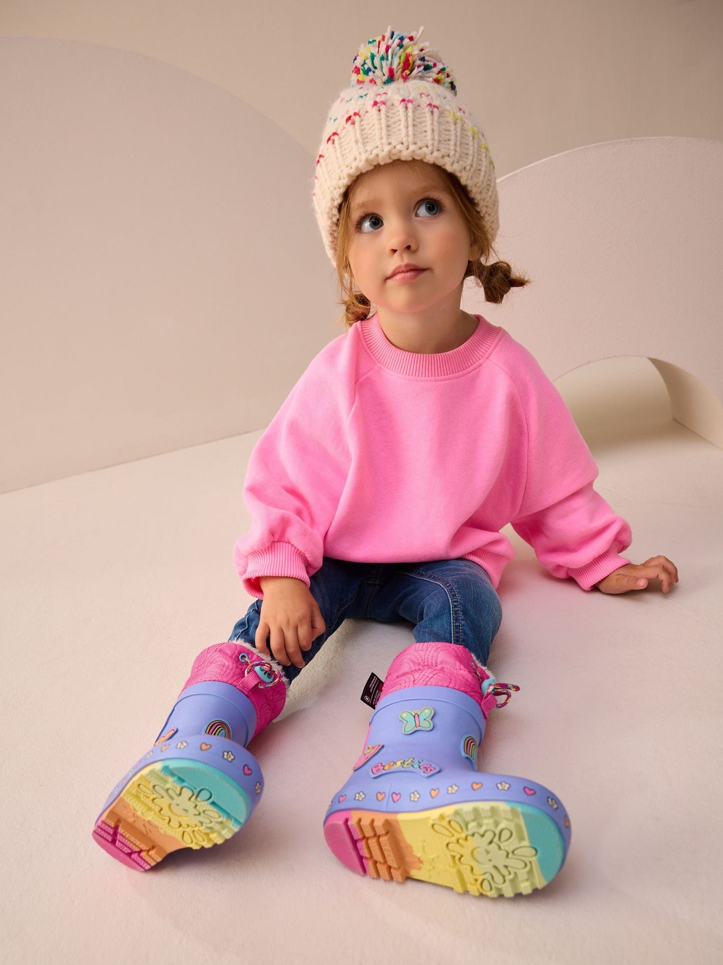 Purple Character Thinsulate Lined Cuff Wellies image 5