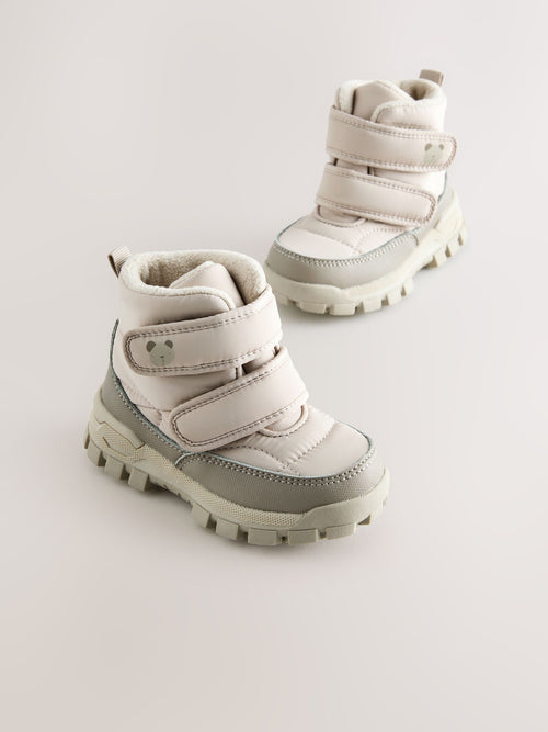 Neutral Waterproof Touch Fastening Quilted Boots image 1
