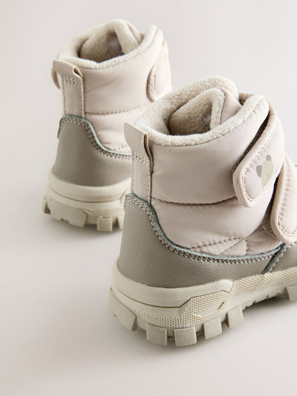Neutral Waterproof Touch Fastening Quilted Boots image 5