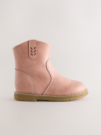 Pink Ankle Western Boots image 3