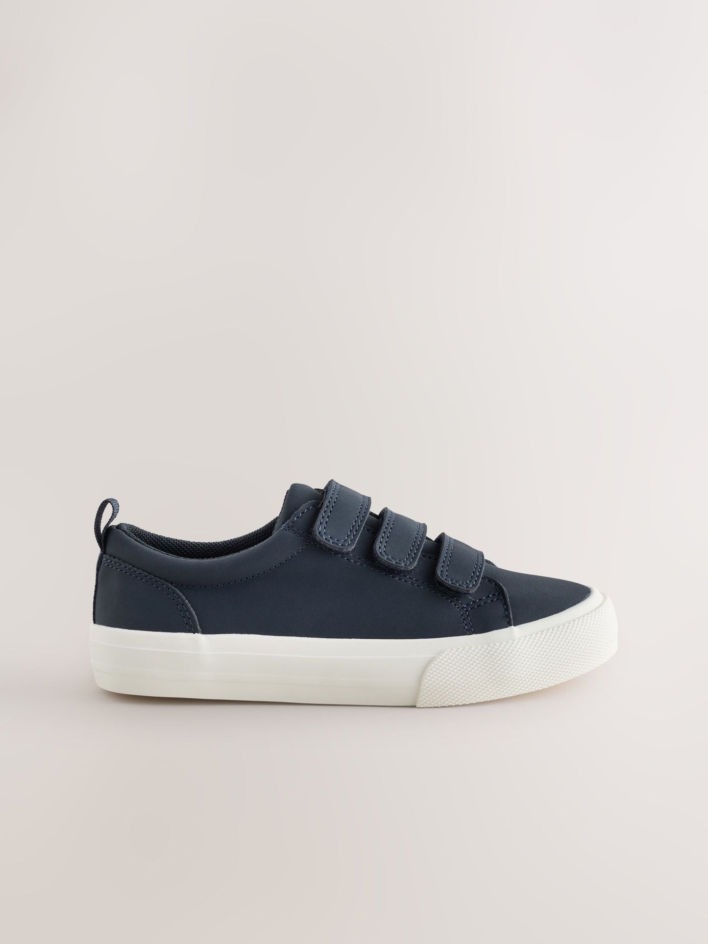 Navy Blue Wide Fit (G) Touch Fastening Smart Trainers image 2