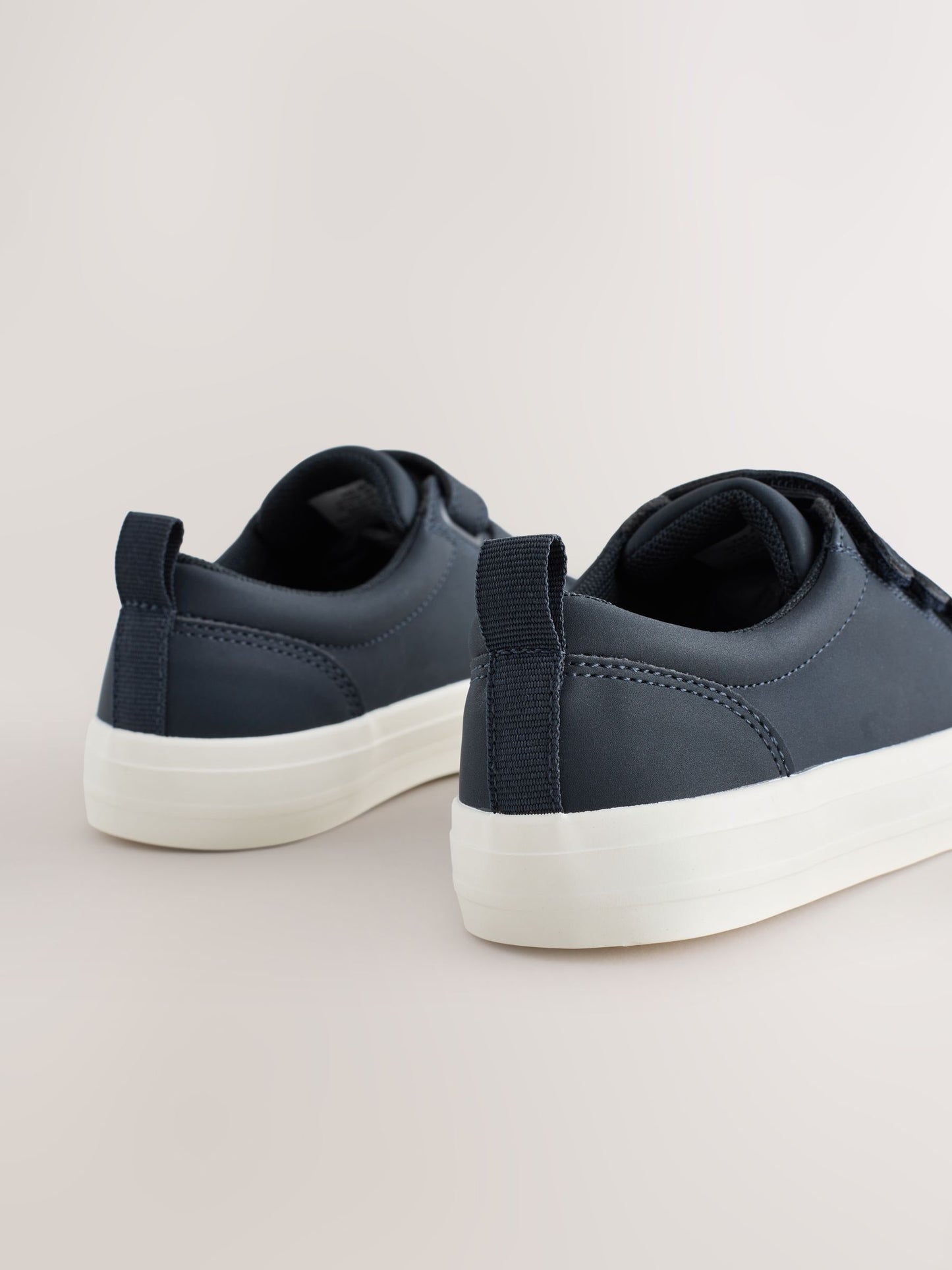 Navy Blue Wide Fit (G) Touch Fastening Smart Trainers image 4