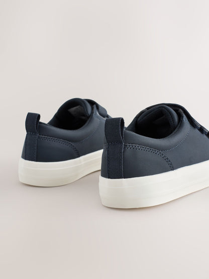 Navy Blue Wide Fit (G) Touch Fastening Smart Trainers image 4