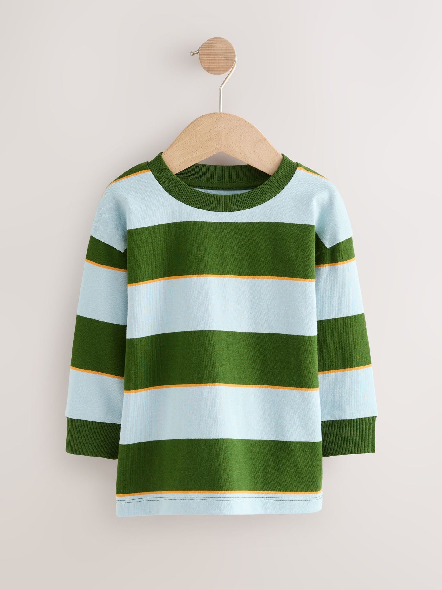 Blue/Green Taco Long Sleeve Graphic Print T-Shirts 3 Pack (3mths-7yrs) image 4