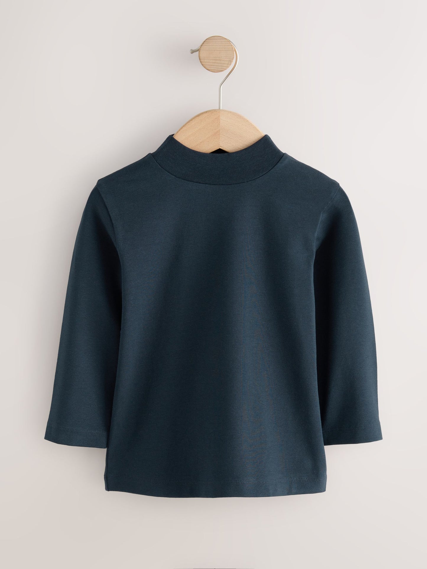 Navy Long Sleeve Turtle Neck T-Shirt (3mths-7yrs) image 1