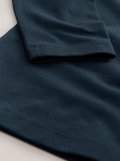 Navy Long Sleeve Turtle Neck T-Shirt (3mths-7yrs) image 4