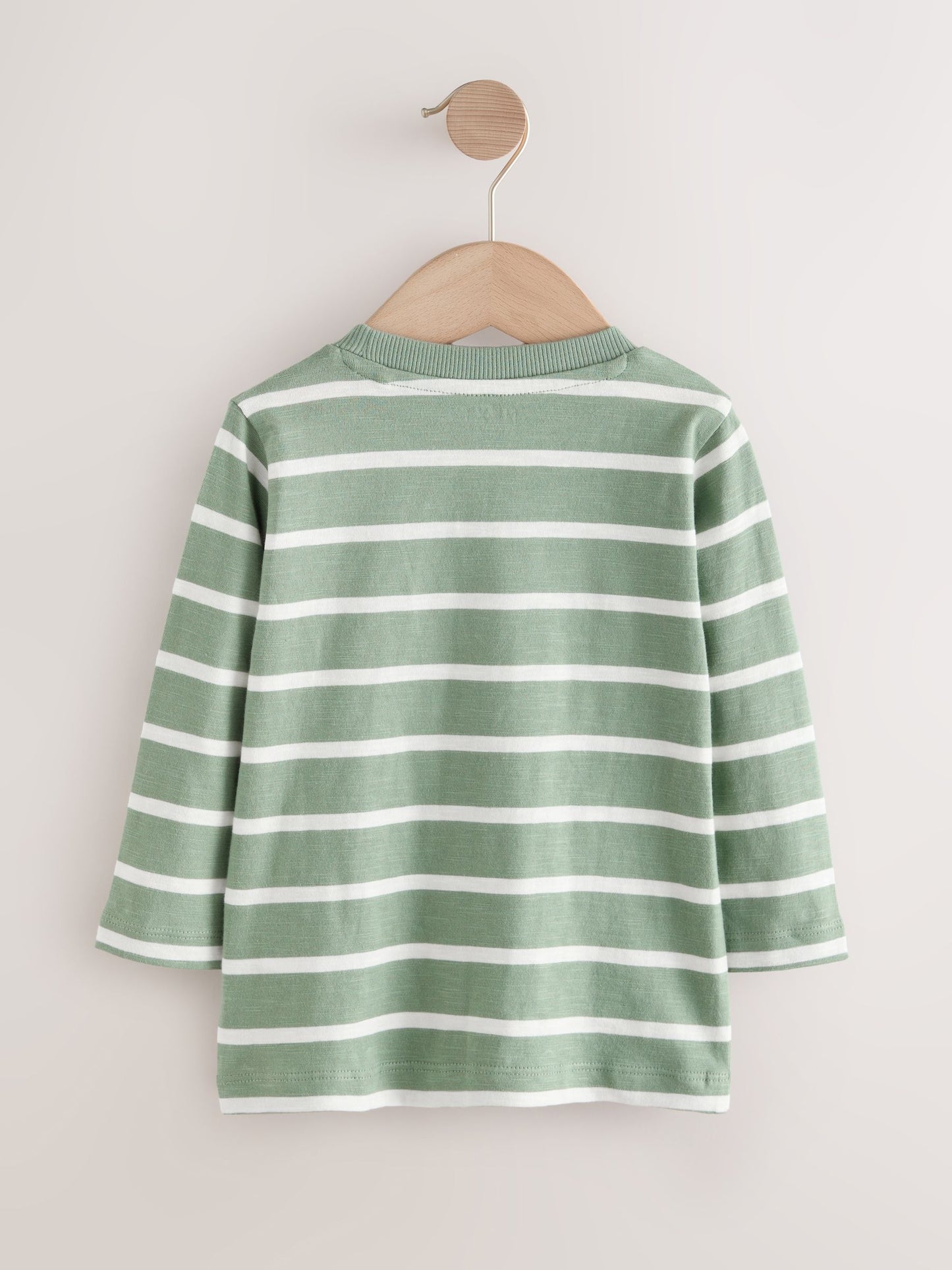 Green/White Stripe Safari Long Sleeve Appliqué T-Shirt (3mths-7yrs) image 7