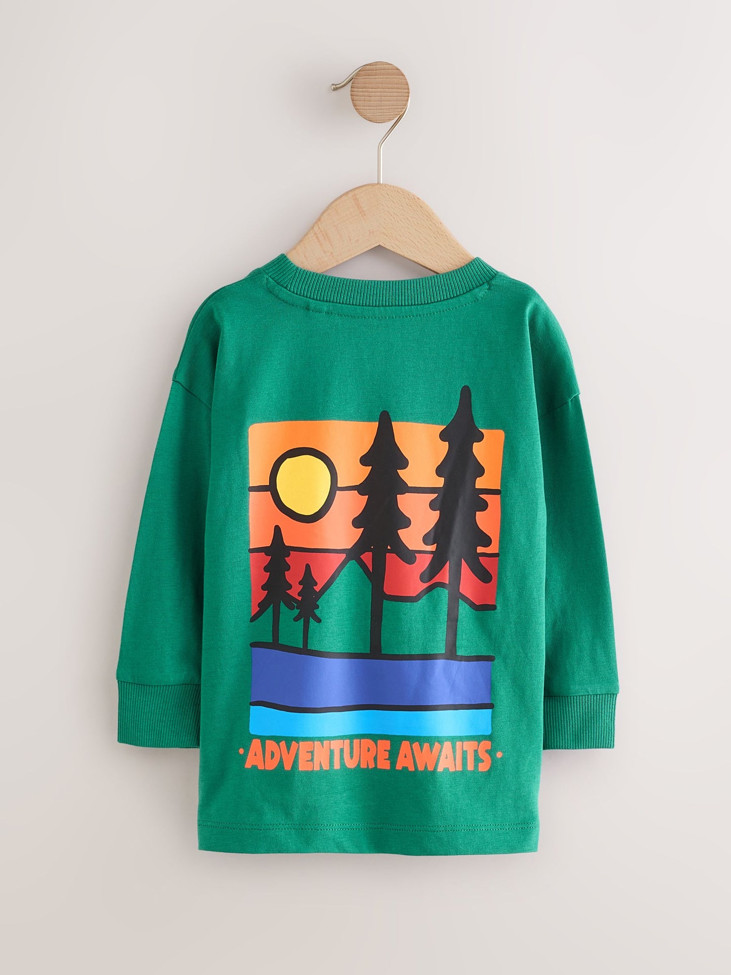 Green Scene Long Sleeve Back Print T-Shirt (3mths-7yrs) image 6