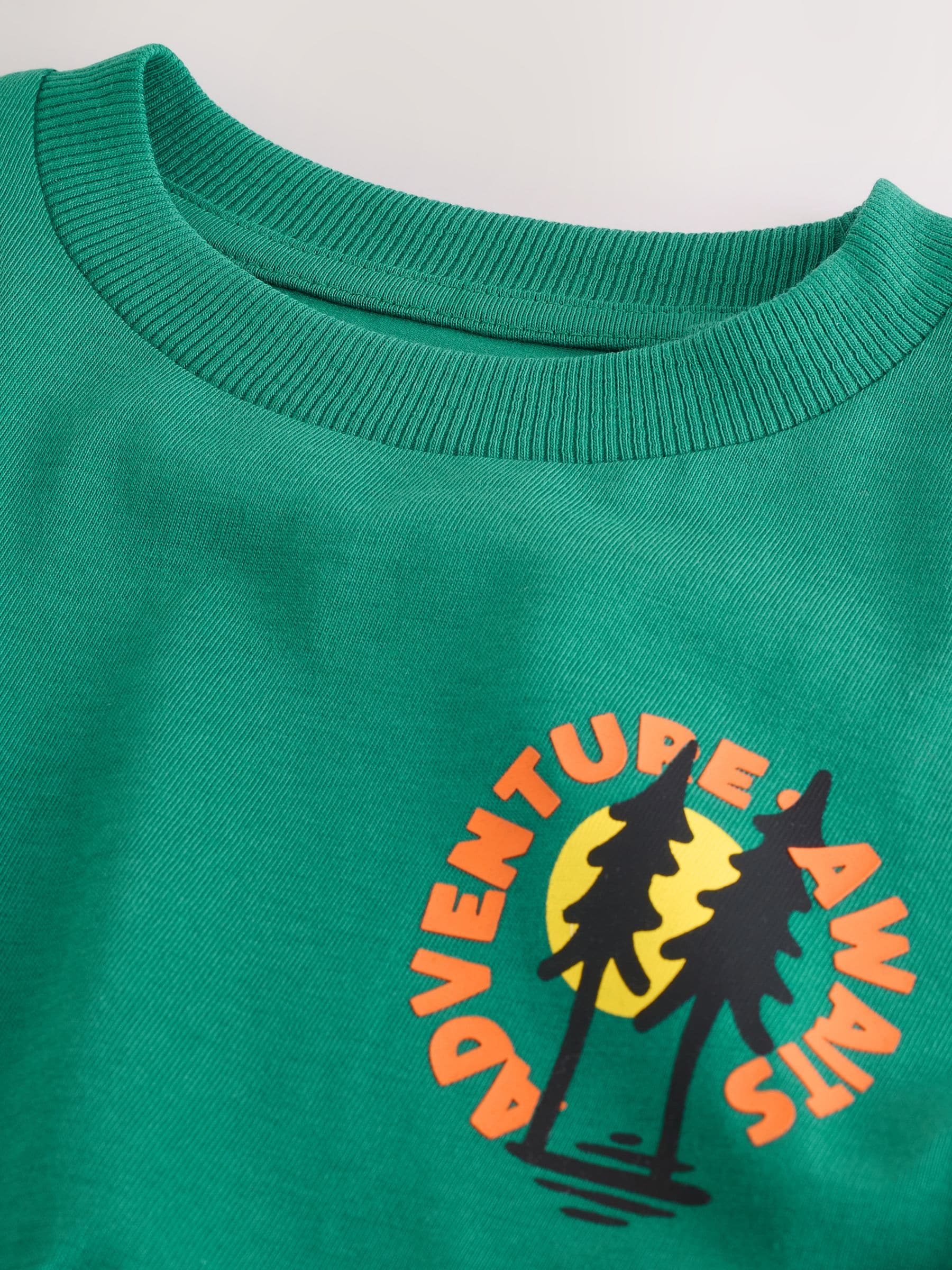Green Scene Long Sleeve Back Print T-Shirt (3mths-7yrs) image 7