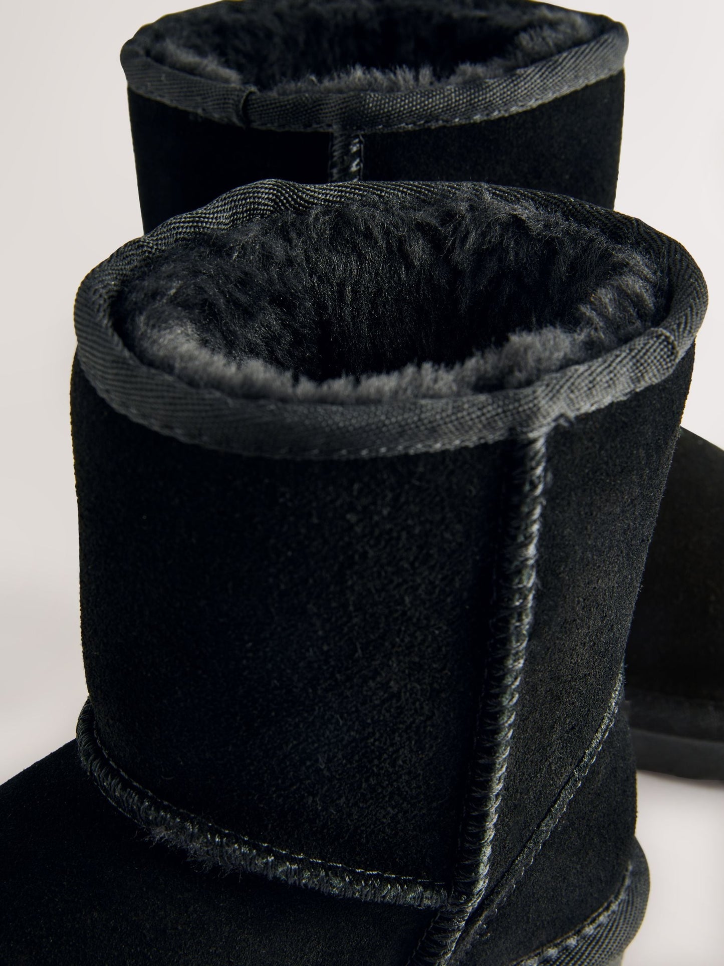 Black Water Repellent Suede Pull On Boots image 5