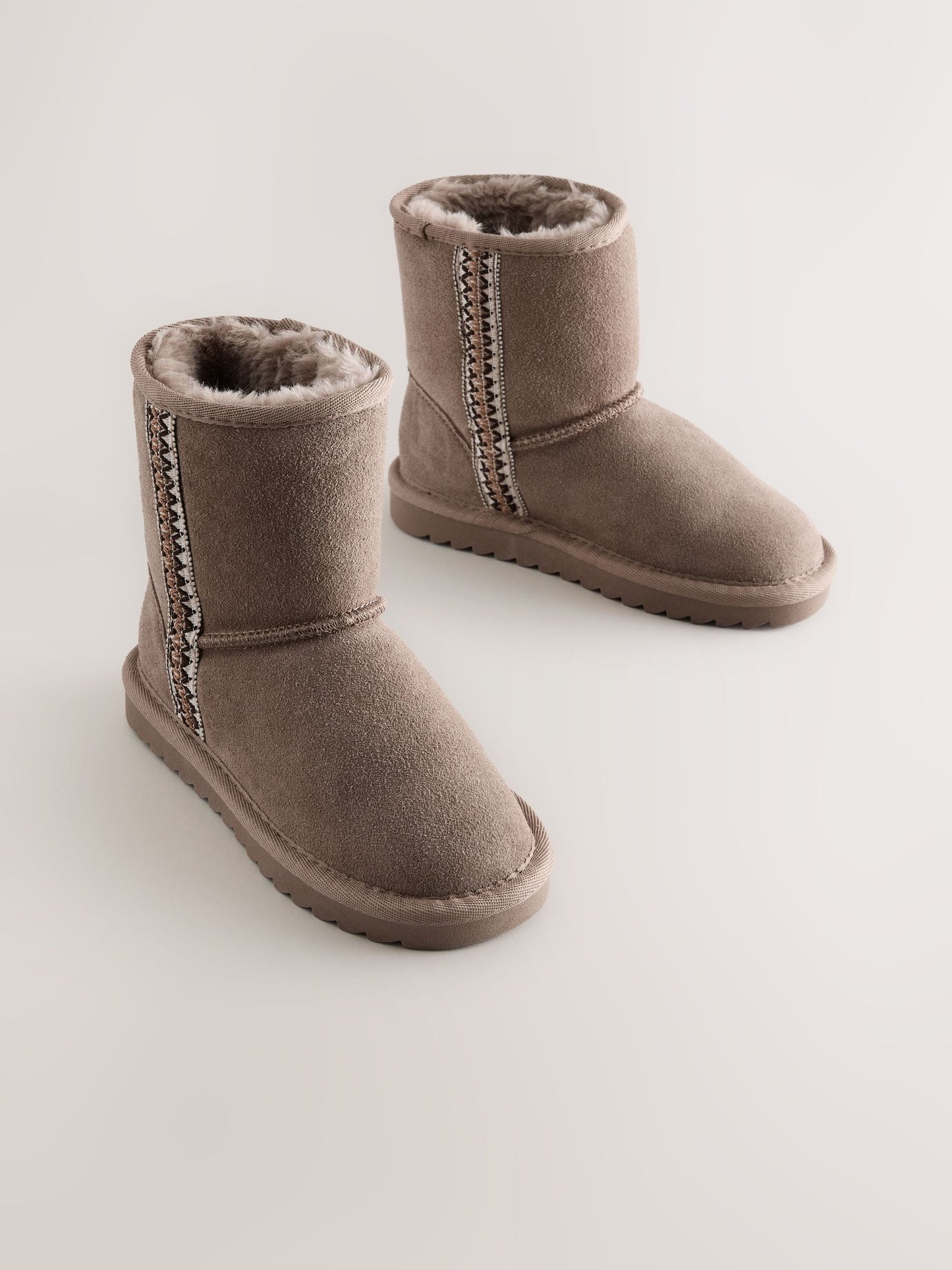 Mink Brown Water Repellent Suede Pull On Boots image 5