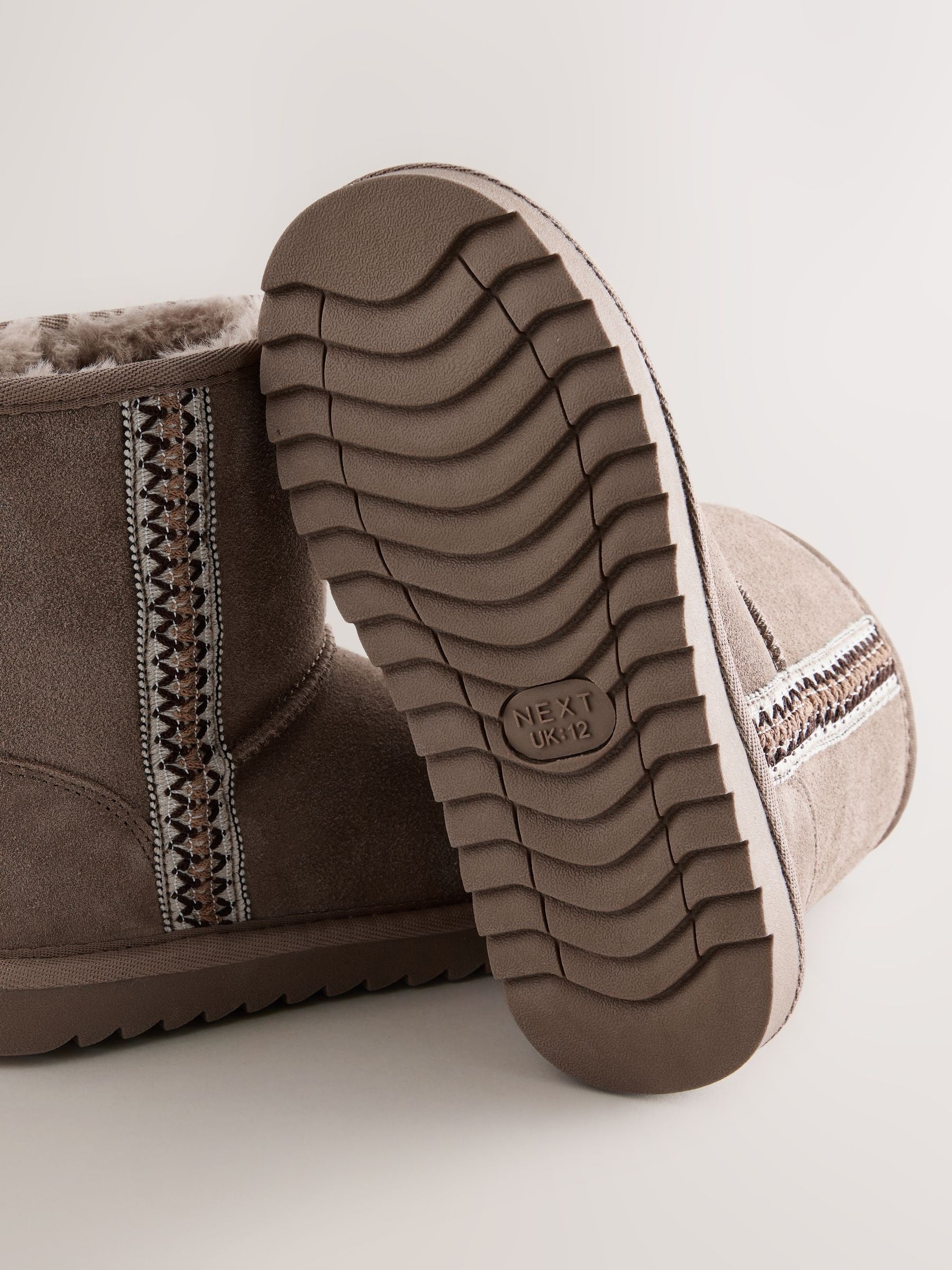 Mink Brown Water Repellent Suede Pull On Boots image 9