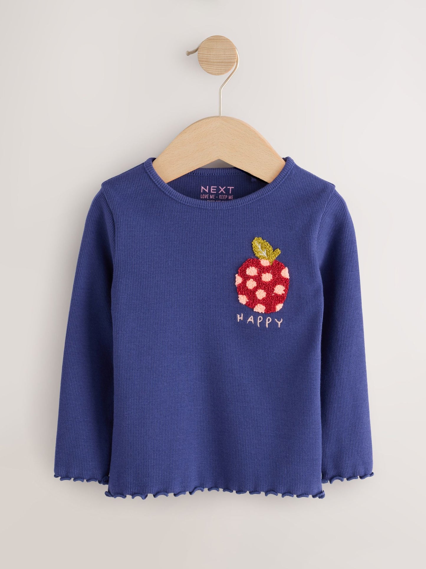 Fruit Long Sleeve Rib Tops 5 Pack (3mths-7yrs) image 5