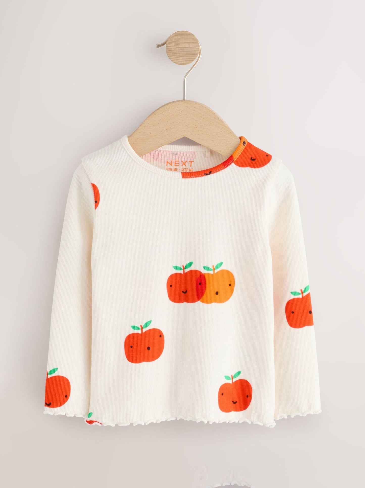 Fruit Long Sleeve Rib Tops 5 Pack (3mths-7yrs) image 6