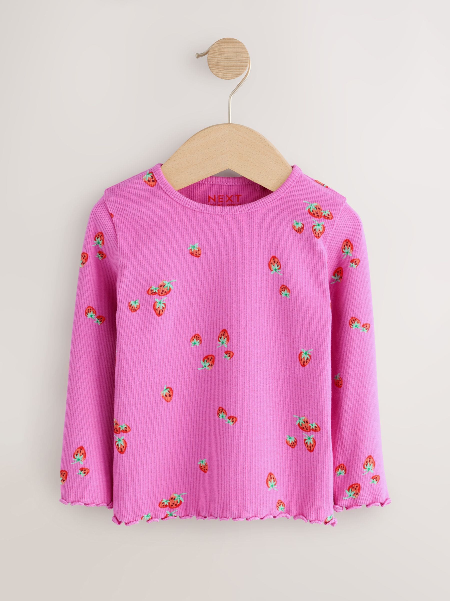 Fruit Long Sleeve Rib Tops 5 Pack (3mths-7yrs) image 7