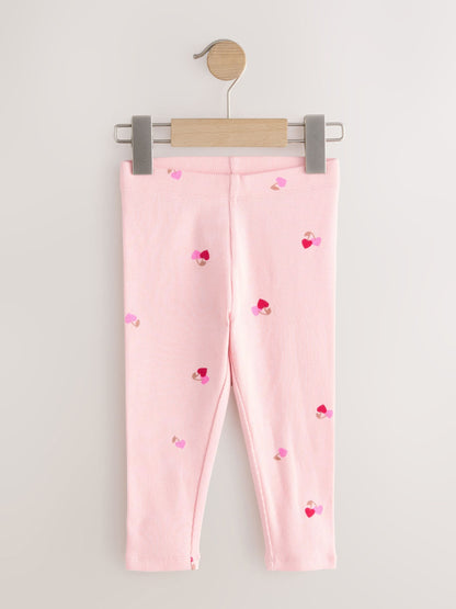 Pink Berry Ribbed Leggings 5 Pack (3mths-7yrs) image 7