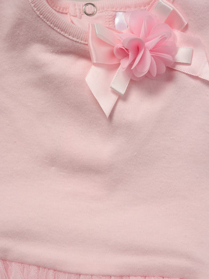 Rock-A-Bye Baby Boutique Pink Rose Ribbon Detail Bodysuit And Headband Outfit Set image 3