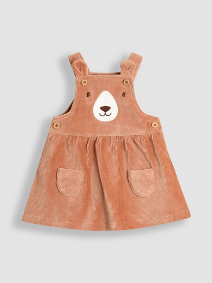 JoJo Maman Bébé Brown Dungaree Dress & Body Set image 5