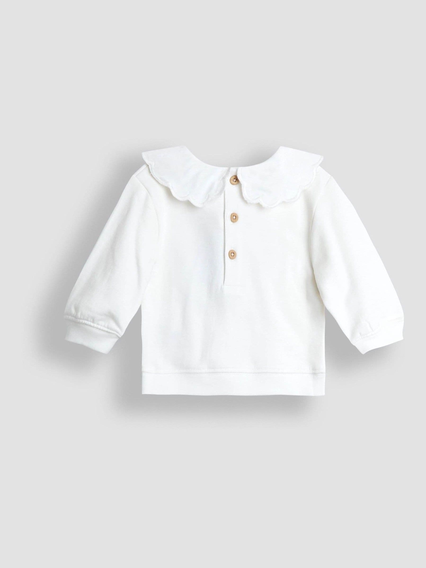 JoJo Maman Bébé Berry Appliqué Sweatshirt & Velour Legging Set image 4