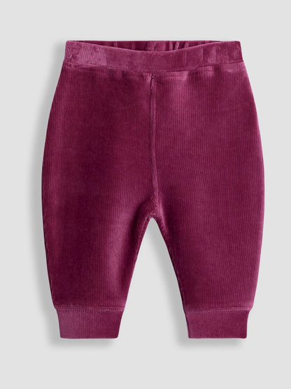 JoJo Maman Bébé Berry Appliqué Sweatshirt & Velour Legging Set image 5