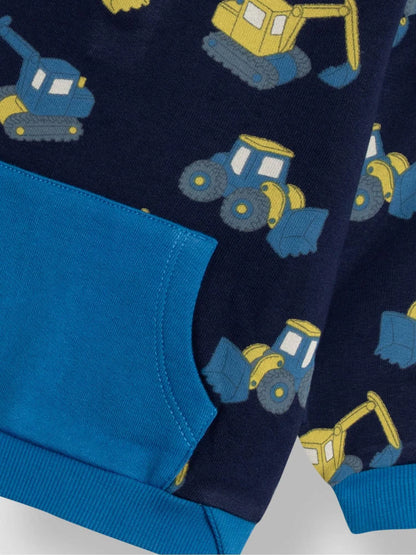 JoJo Maman Bébé Navy Blue Digger Printed Sweatshirt