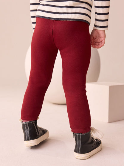 Burgundy Red Cosy Leggings (3mths-7yrs)