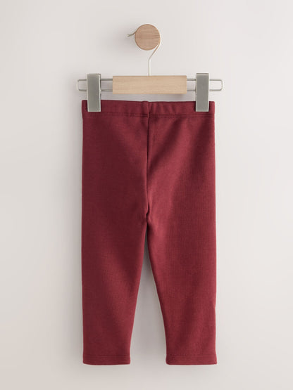Burgundy Red Cosy Leggings (3mths-7yrs)