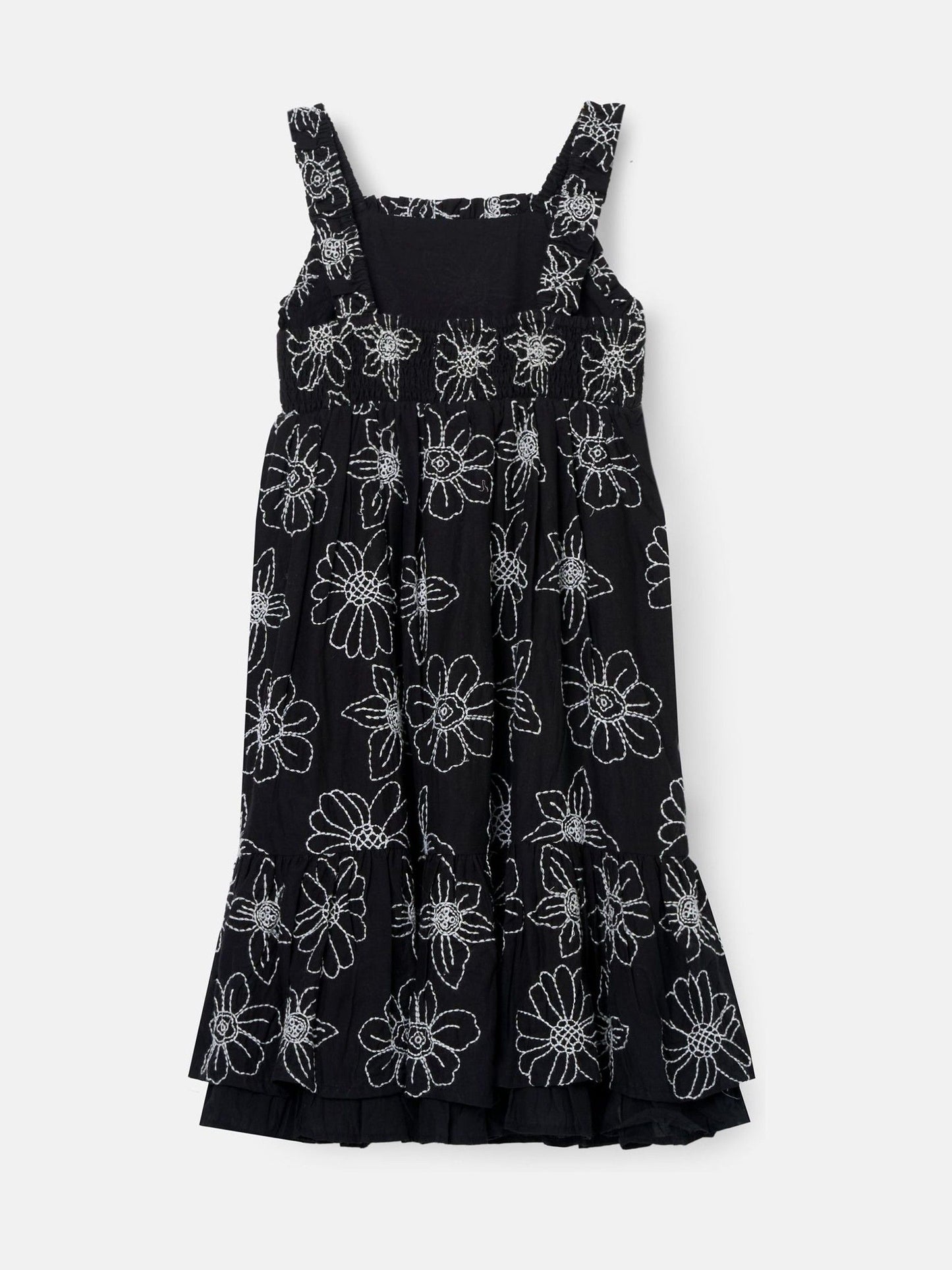 Angel & Rocket Black Maya Embroidered Woven 100% Cotton Dress image 6
