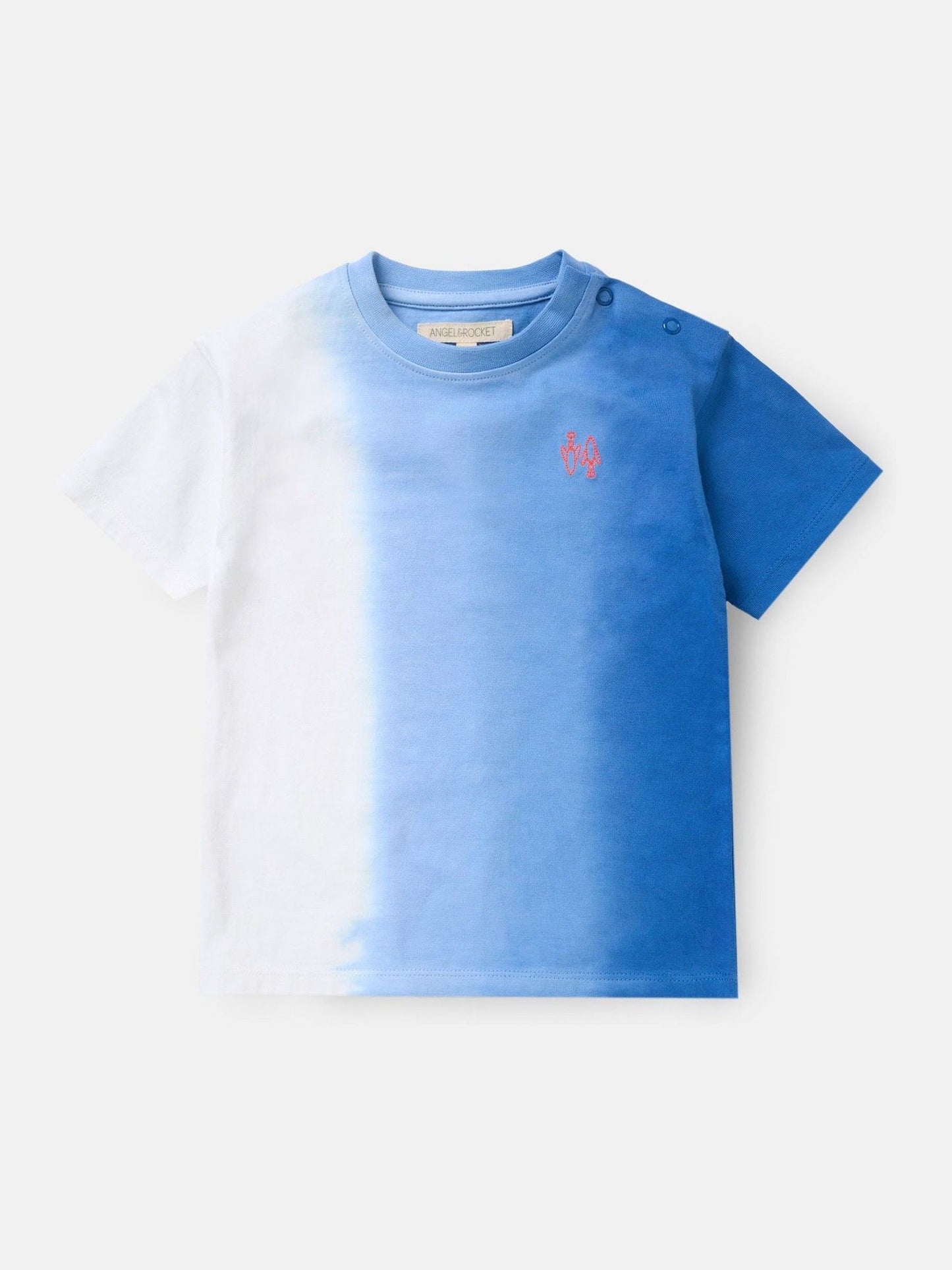 Angel & Rocket Blue Brad Mini Ombre Washed 100% Cotton T-Shirt image 3