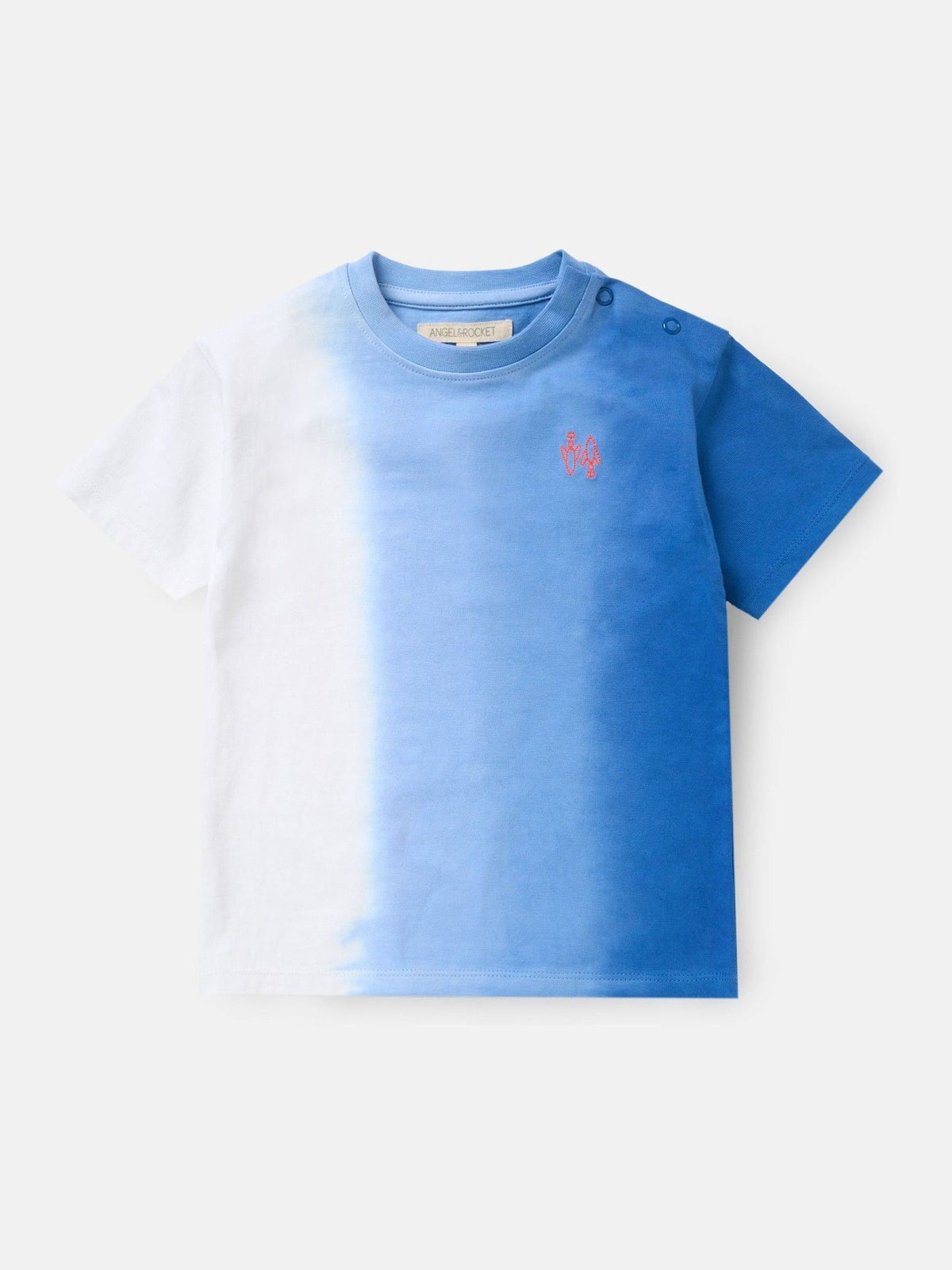 Angel & Rocket Blue Brad Mini Ombre Washed 100% Cotton T-Shirt image 3