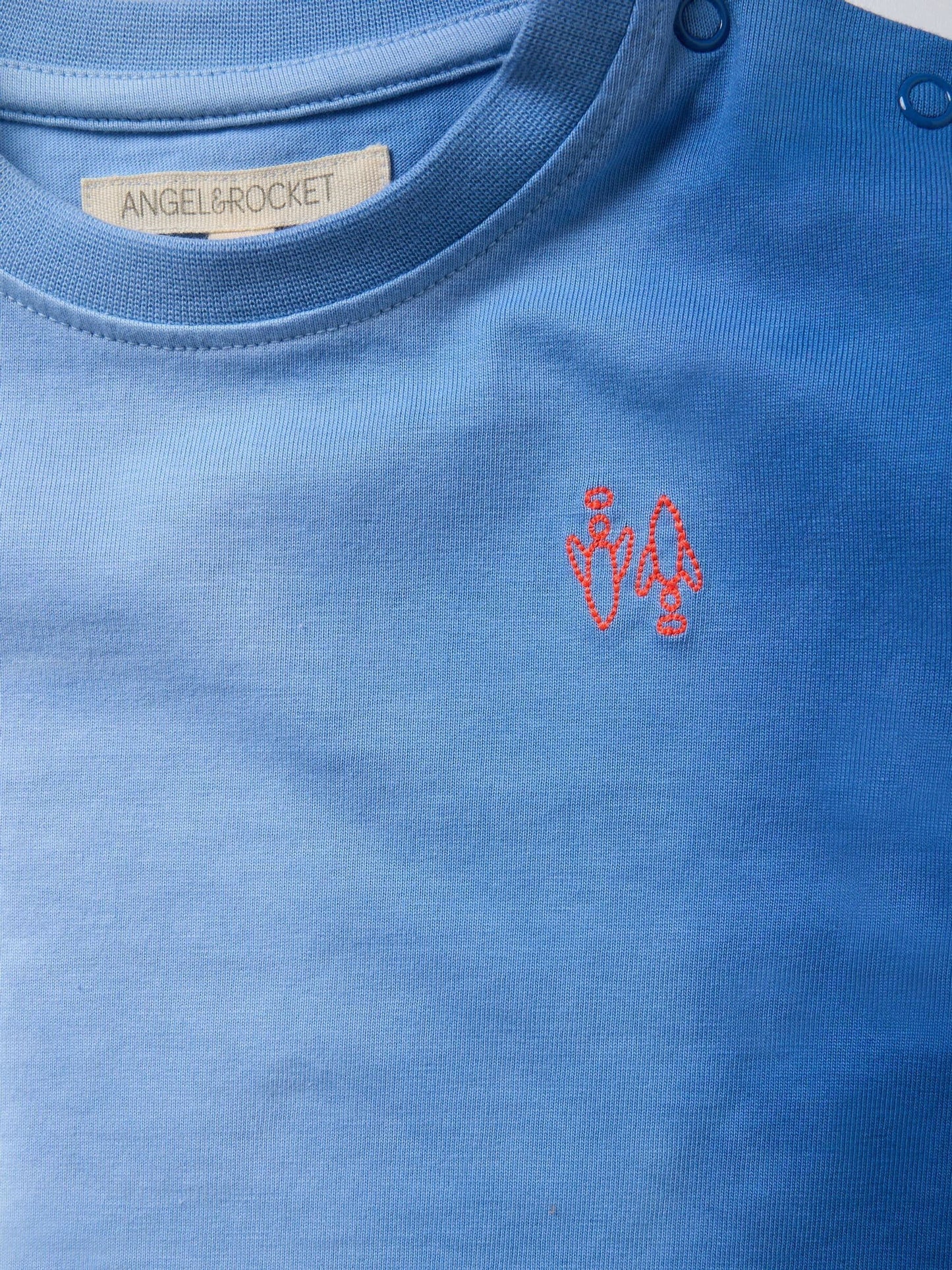 Angel & Rocket Blue Brad Mini Ombre Washed 100% Cotton T-Shirt image 5