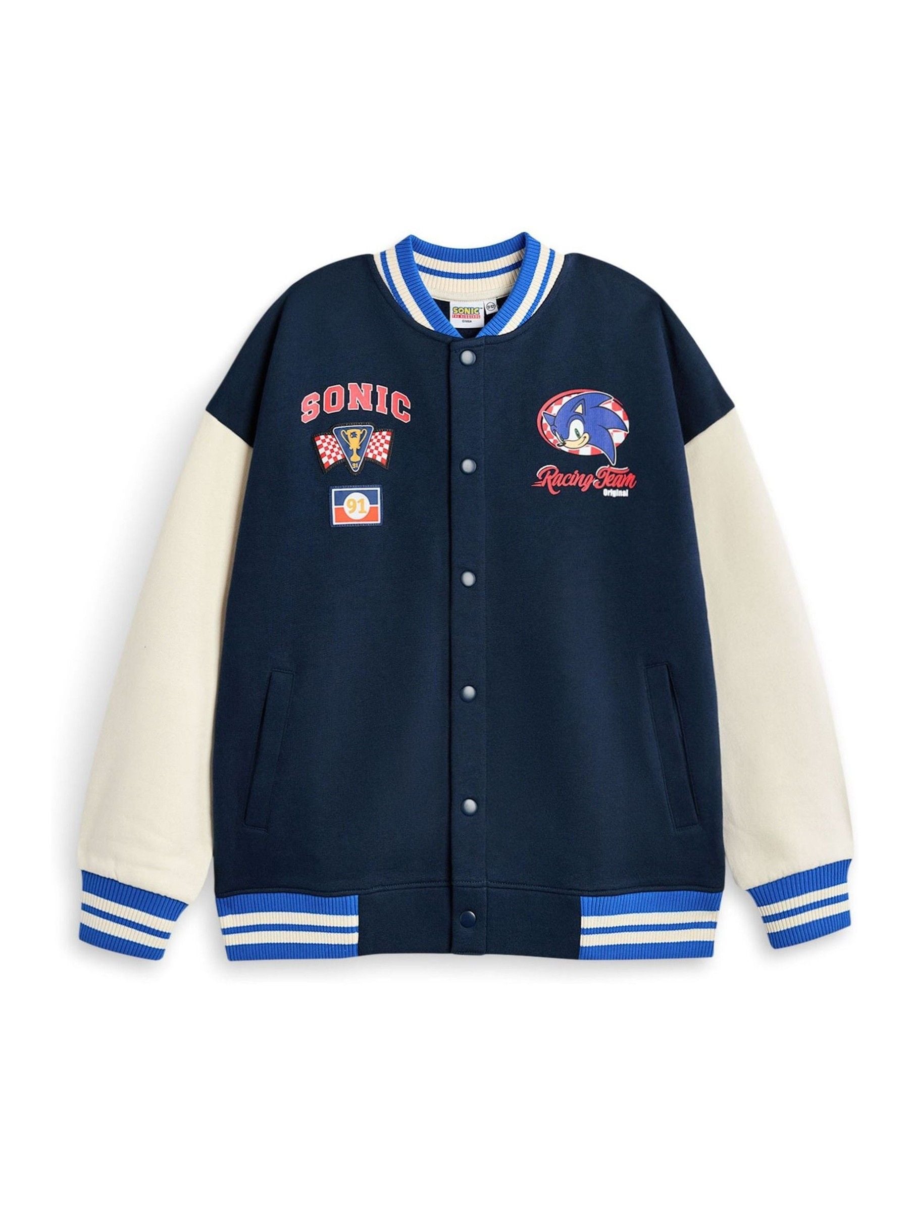 Dsiney Kidz - Vanilla Underground Blue Boys Sonic the Hedgehog Blue Bomber Jacket image 1