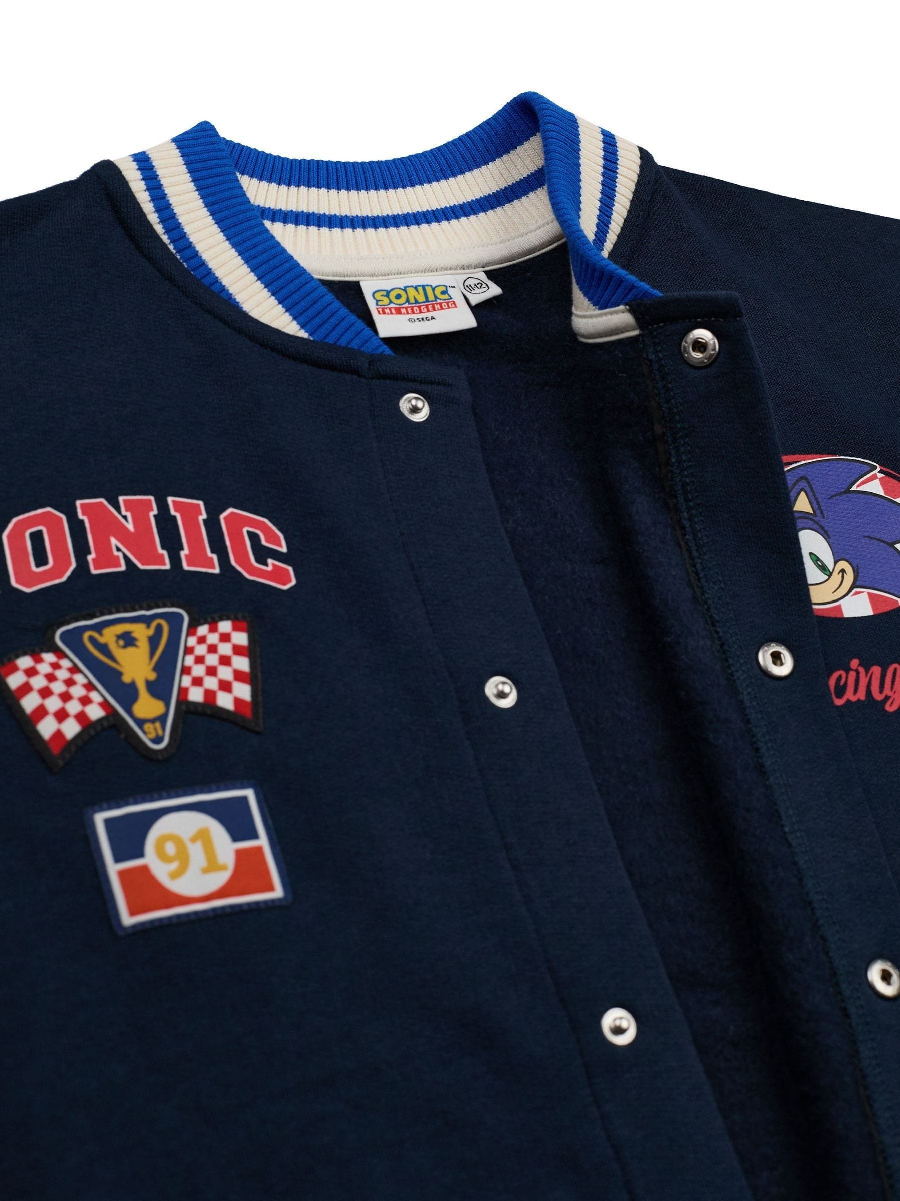 Dsiney Kidz - Vanilla Underground Blue Boys Sonic the Hedgehog Blue Bomber Jacket image 3