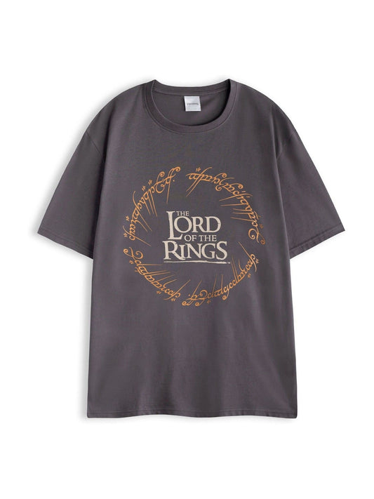 Vanilla Underground Grey Mens Lord Of The Rings Grey Short Sleeve Long Leg 100% Cotton Pyjamas Set - image 2
