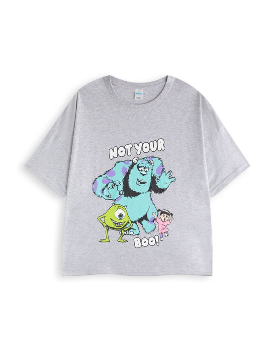 Vanilla Underground Blue Womens Disney Monsters Inc Multicoloured Short Sleeve Long Leg 100% Cotton Pyjamas Set - image 2