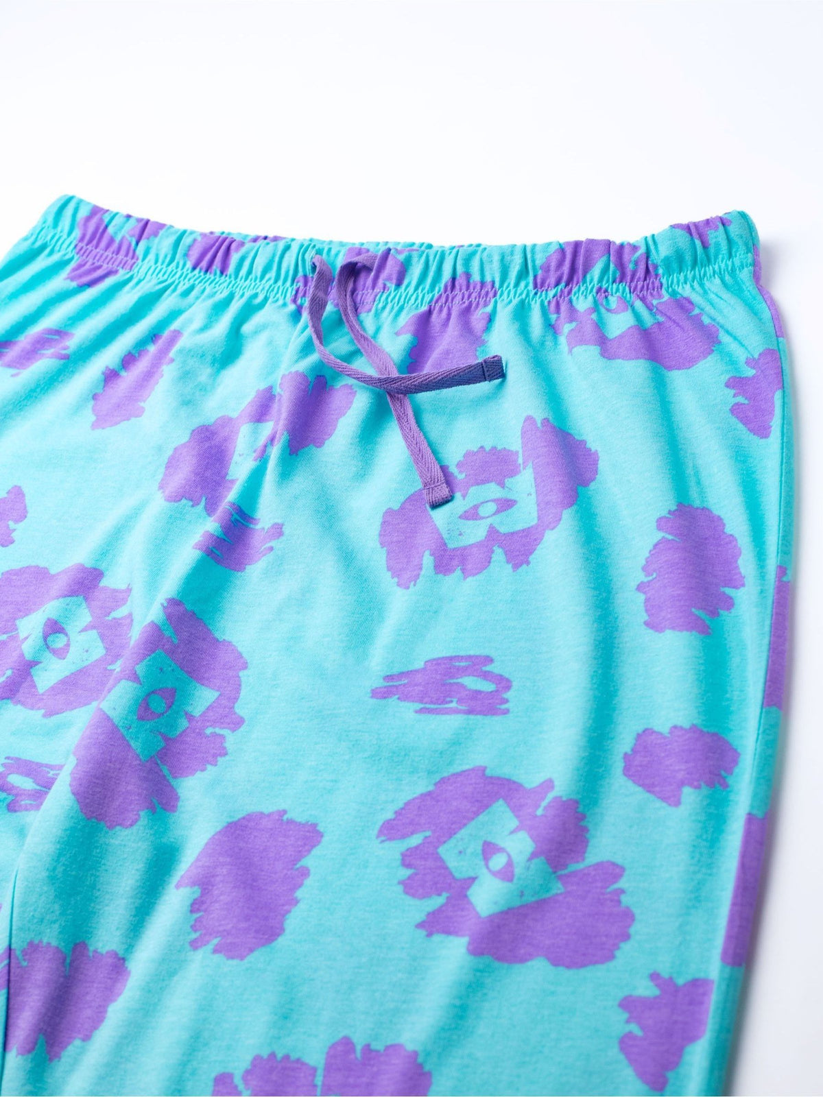 Vanilla Underground Blue Womens Disney Monsters Inc Multicoloured Short Sleeve Long Leg 100% Cotton Pyjamas Set - image 6