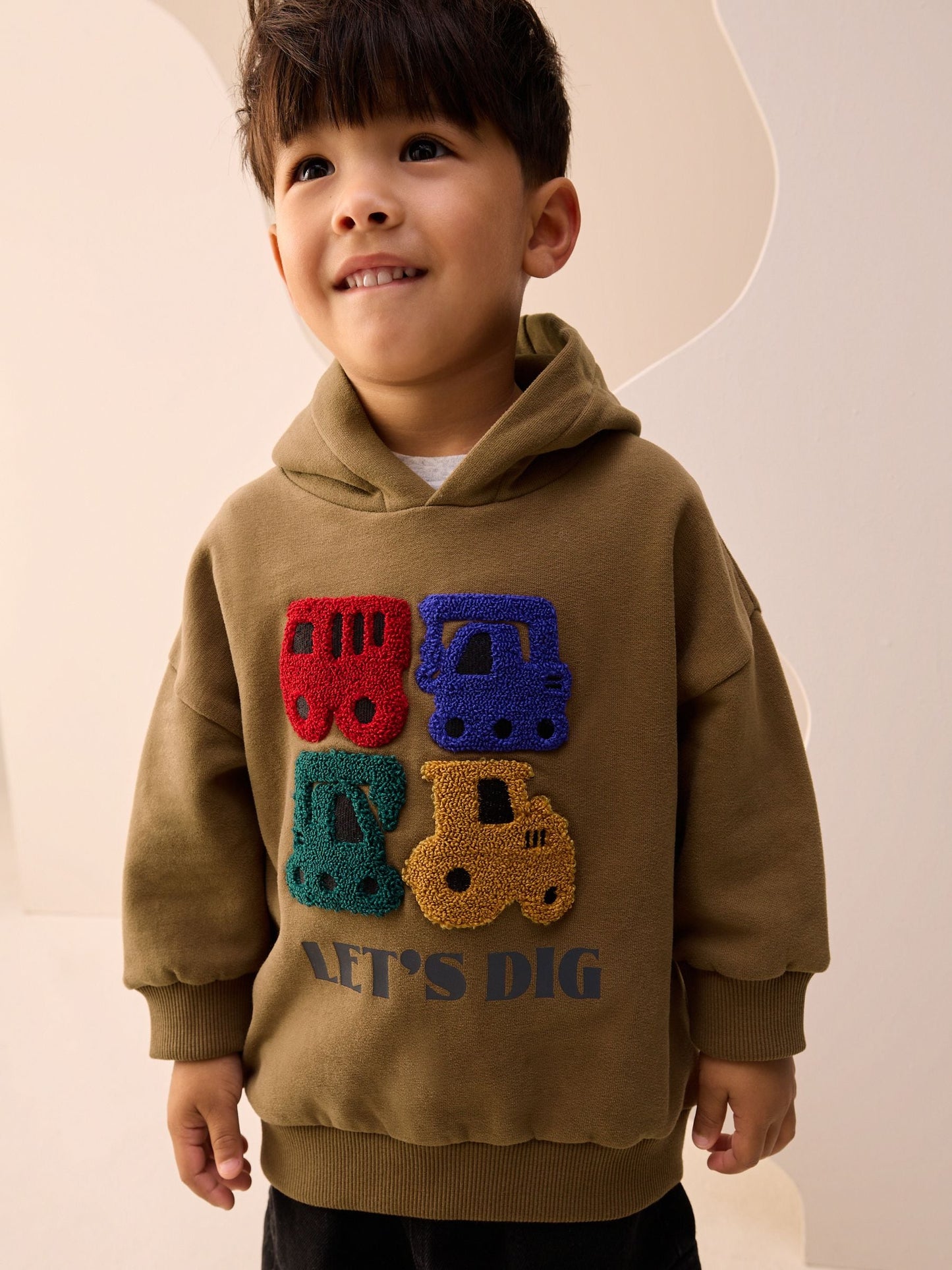 Rust Brown Long Sleeve Printed Hoodie (3mths-7yrs)