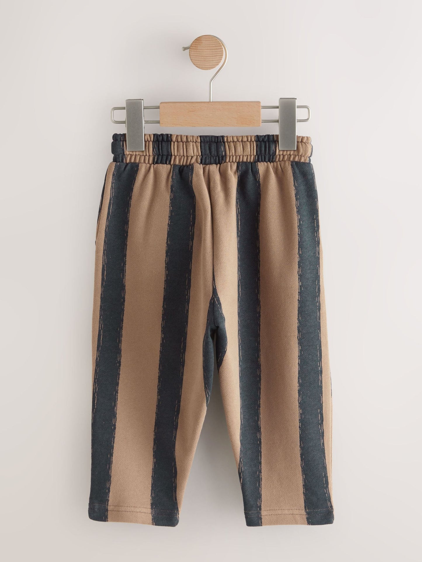 Black/Brown Single Wide Leg Jersey Joggers (3mths-7yrs) image 2