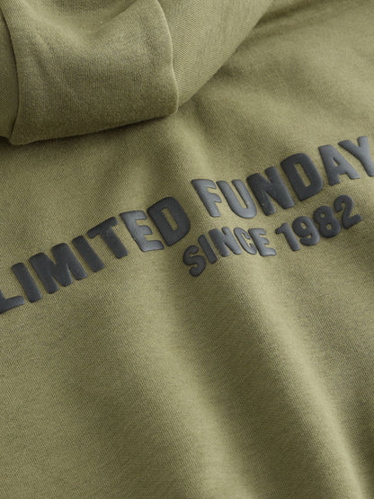 Khaki Green Slogan Hoodie and Joggers Set (3mths-7yrs)