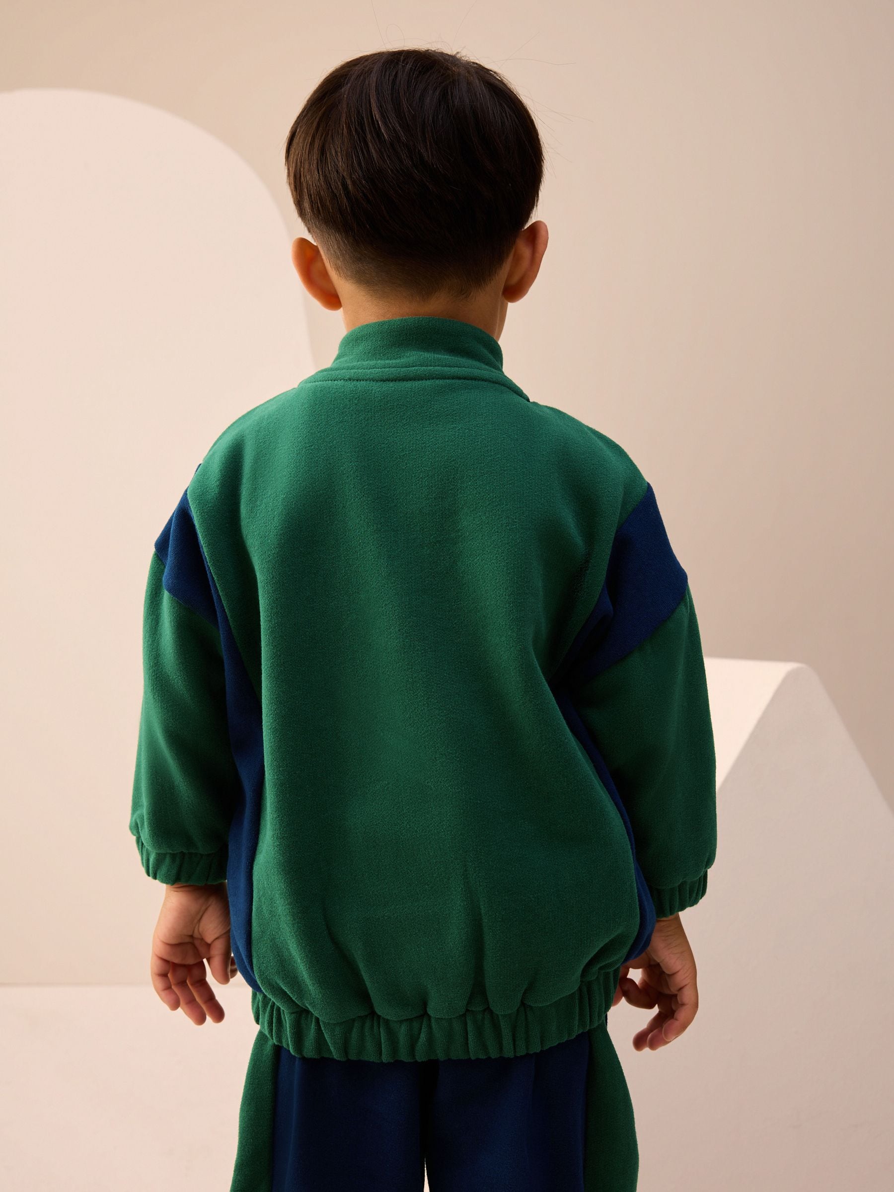 Green Half Zip Top and Joggers Set (3mths-7yrs) image 3